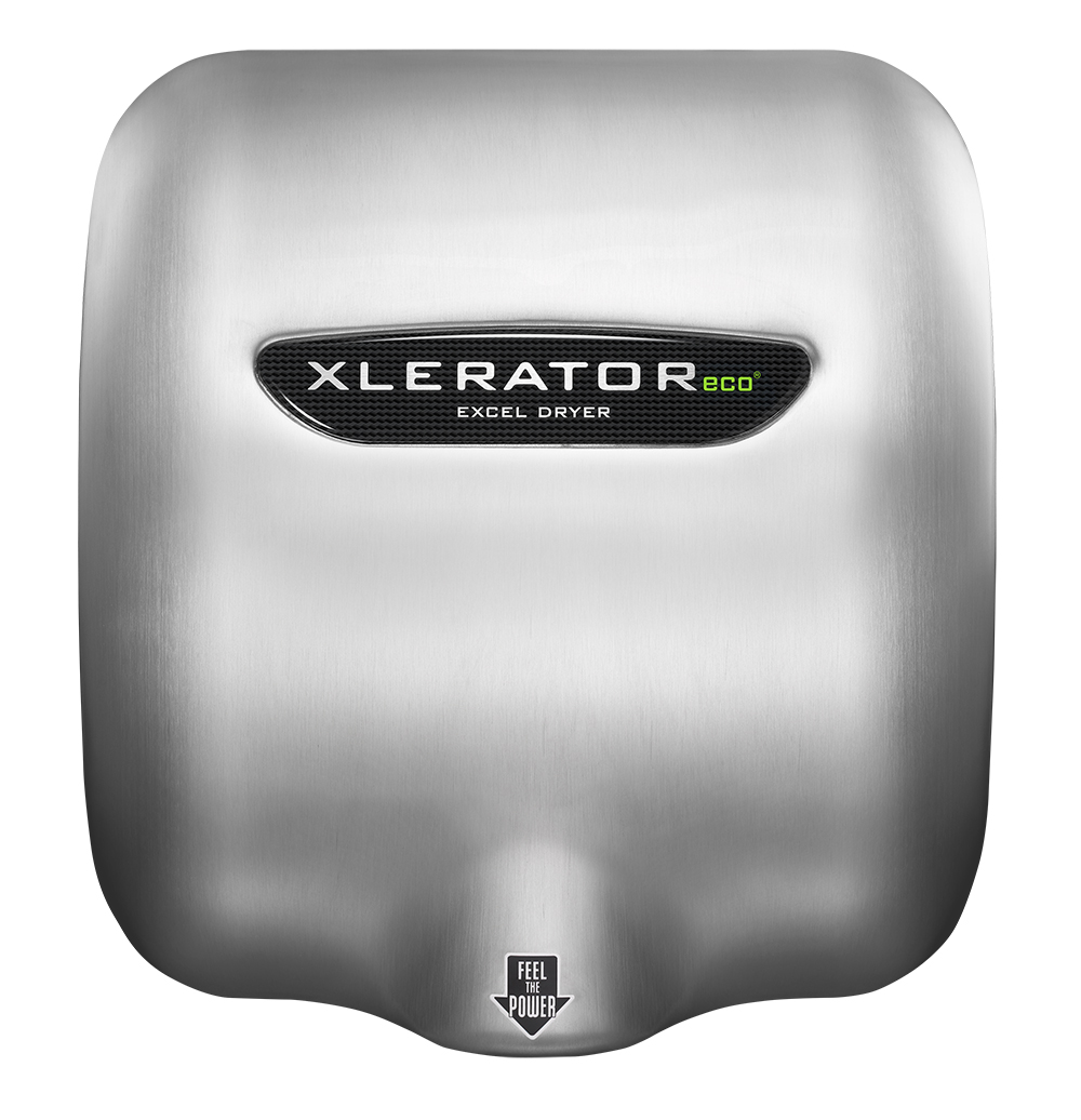 White Thermoset BMC Cover,GreenSpec Listed 110/120V 500 Watts No Heat Excel Dryer XLERATOReco XL-BW-ECO 1.1N Hand Dryer Commercial Hand Dryer 